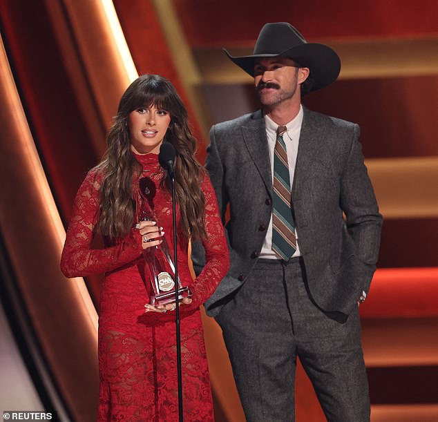 Said the singer, 'I get up here and I get a little confused and excited at the same time!'