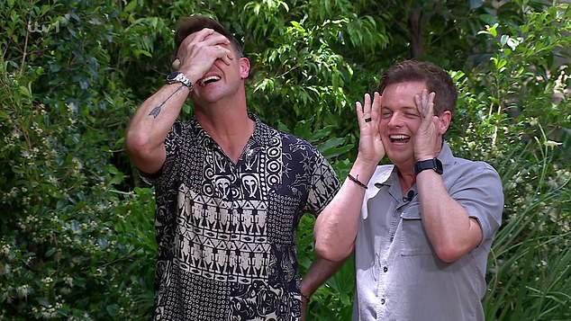 Struggling to control his breath, the star was then caught in a panic as he dropped yet another key, much to the frustration of Ant and Dec