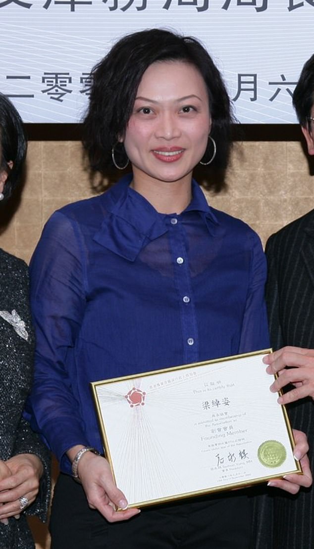 Pictured: Chinese businesswoman Maria Leung - who owns the hound