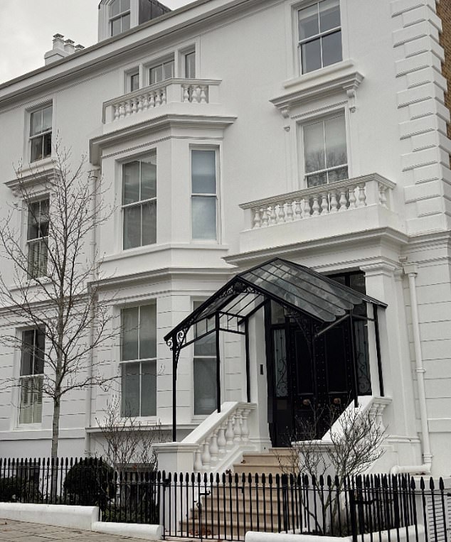 Pictured: The Chinese businesswoman's home - which she bought the mansion for £30 million in 2021