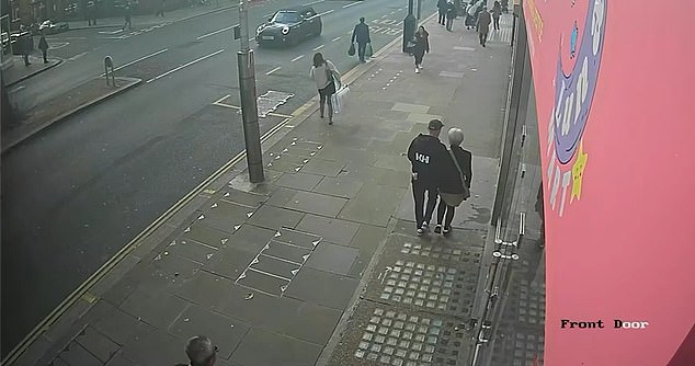 CCTV caught the moment people on High St Kensington watched on in horror