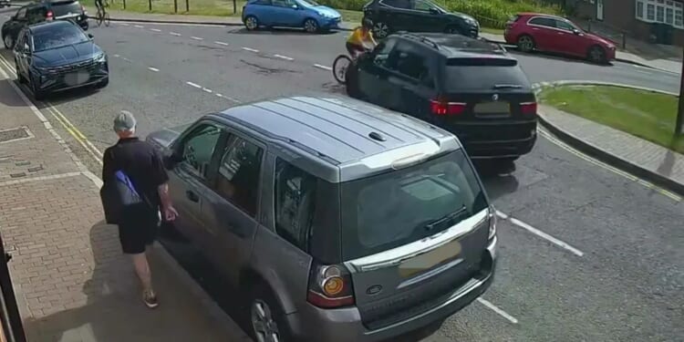 Horror moment BBC Children in Need chairman Terry Duddy hits cyclist with his car as boss resigns just 11 days into job