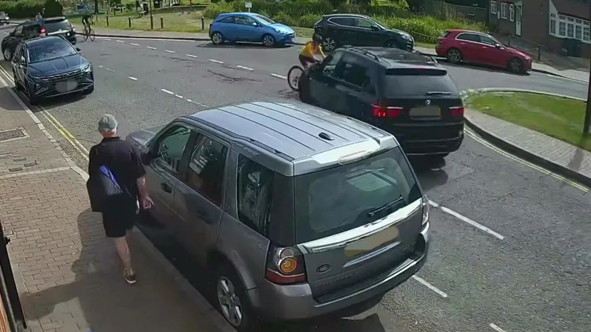 Horror moment BBC Children in Need chairman Terry Duddy hits cyclist with his car as boss resigns just 11 days into job