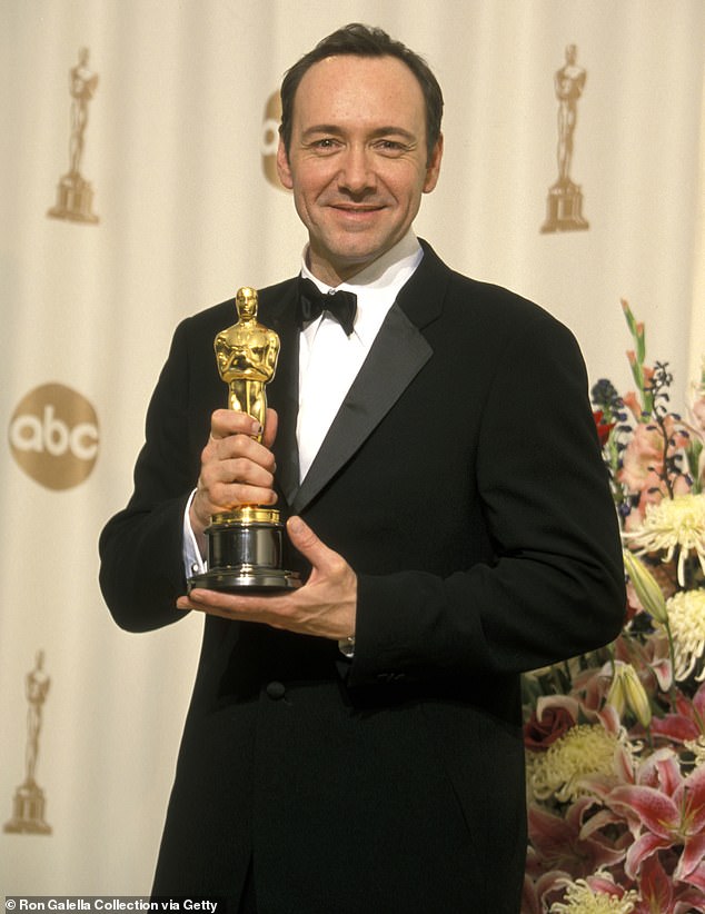 Spacey's Academy Awards were for best supporting actor for The Usual Suspects in 1996 and best actor in 2000 for American Beauty, which also secured him a Bafta for leading actor; seen in 2000
