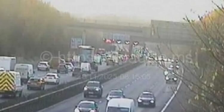 Two major motorways closed after multi-car crashes as drivers hit with long delays
