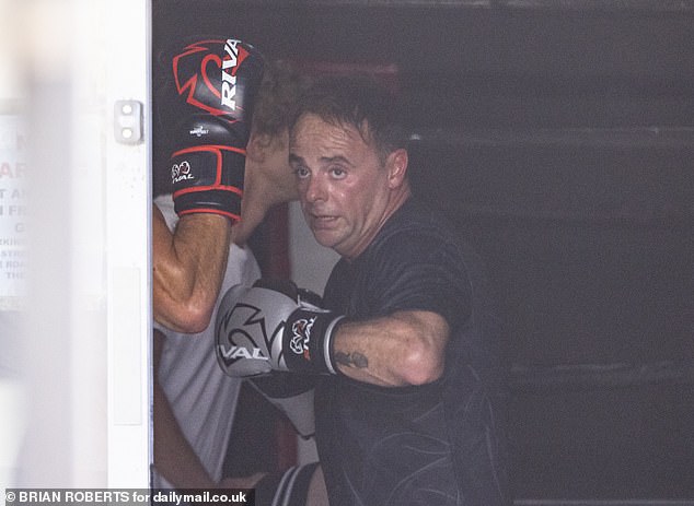 His wife, Anne Marie Corbett, and their 18-month-old son, Wilder, have yet to be seen in the area, but Dec's wife, Ali Astal, took a shopping trip down the modest strip on Wednesday