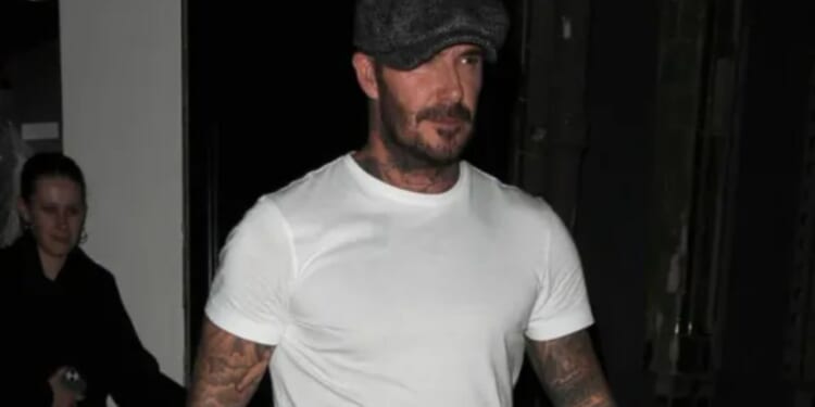 Victoria and David Beckham brave the cold to support son Cruz at his London gig