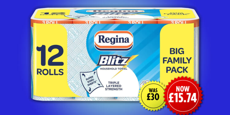 Major retailer slashes price of 'staple' jumbo kitchen roll to just £1.32 each — but it's selling FAST