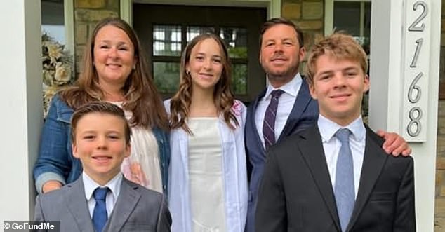 Brian's wife told the New York Times that her husband wasn't experiencing symptoms when she left the house before his death