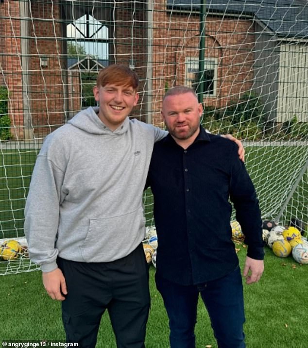 He already counts several other big names as friends, including Wayne Rooney (pictured)