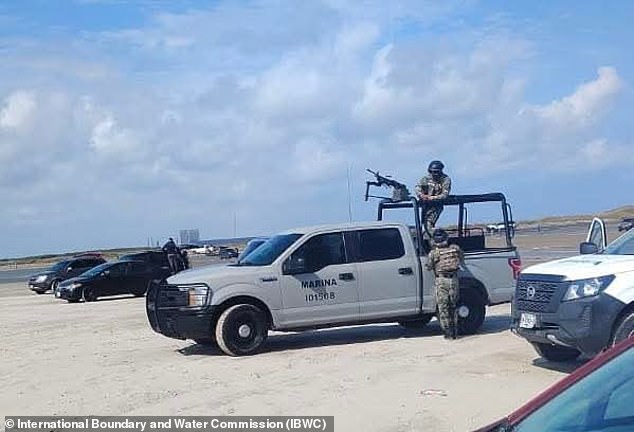 The signs were written in both English and Spanish ¿ and explained that it was the property of the Department of Defense and had been declared restricted by 'the commander'