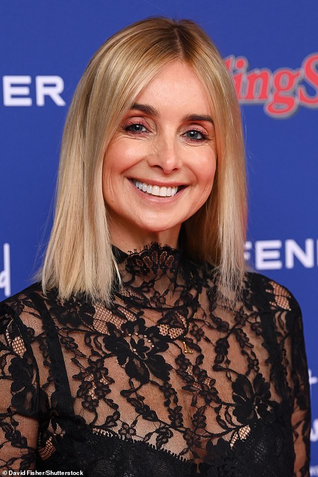 The singer's lacy lingerie was visible underneath the top