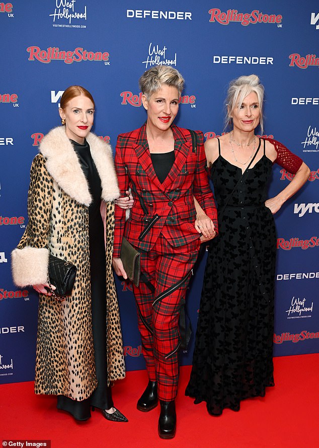 Tamsin Greig posed for a photo with Rosalie Craig and Amelia Bullmore