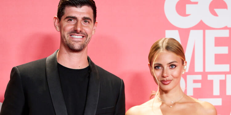 Thibaut Courtois' model wife Mishel steals show in revealing dress on red carpet at GQ Men of the Year award ceremony