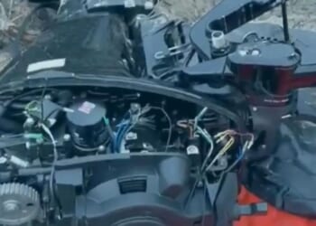 British vigilantes film themselves smashing migrant boat engines on French beaches to stop crossings