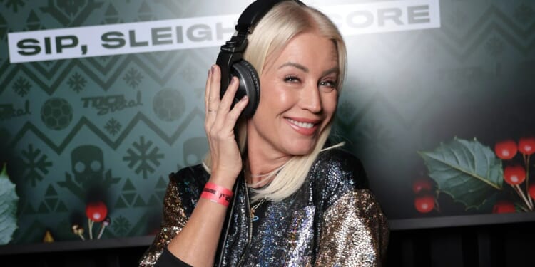 Denise Van Outen kicks off Christmas party season at star-studded event with Junior and Princess Andre