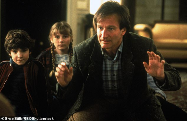 Bradley Pierce, Kirsten Dunst and Robin Williams pictured in the original movie