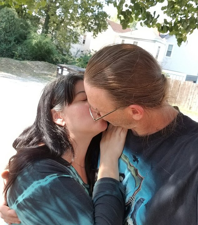 Sonia (pictured with Dwain Hall) flew out to Florida on October 10 and had a return flight booked three days later for October 13