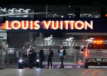 F1 Las Vegas GP hit by chaos as faulty MANHOLE COVER causes session to be SUSPENDED ahead of glitzy street race