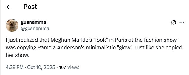 Reacting to Meghan's minimalist cover image for Harper's Bazaar, some people suggested the Duchess is firmly in her 'Pamela Anderson era'