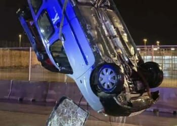 Tourist, 67, dies after car plunges into the sea while driving off a ferry on holiday island Menorca