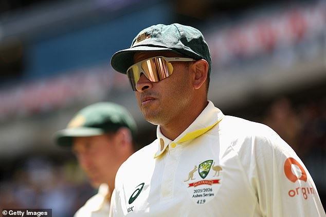 Usman Khawaja was at the centre of a storm over his absence at the start of the innings