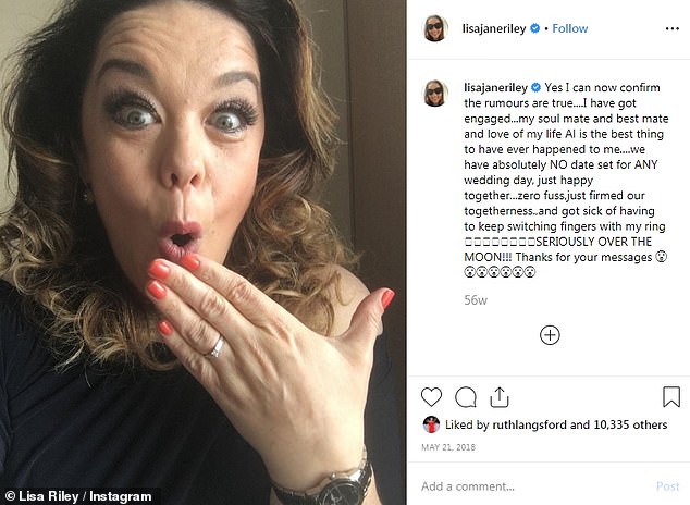 It is believed that he popped the question in May 2018, with the actress declaring him 'the love of her life' as she revealed the happy news on Twitter the following Monday morning