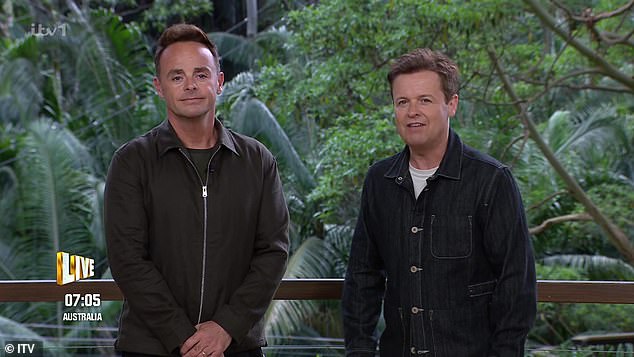 The Emmerdale actress insisted that while his co-presenter Declan Donnelly would 'look after you', she saucily claimed Ant would 'give you a nice night' but she was 'happily settled'