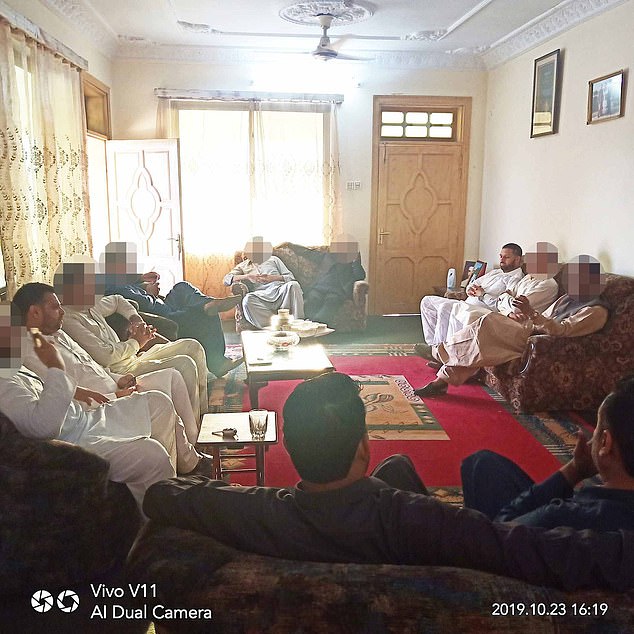 The Daily Mail has verified that Zaffar met Billu at least four times since 2019, including at a wake in Pakistan-controlled Kashmir (pictured)