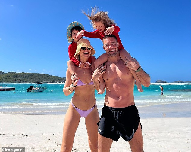 Vogue Williams's profile picture had, until she entered the jungle, featured a picture of herself with Spencer and their children