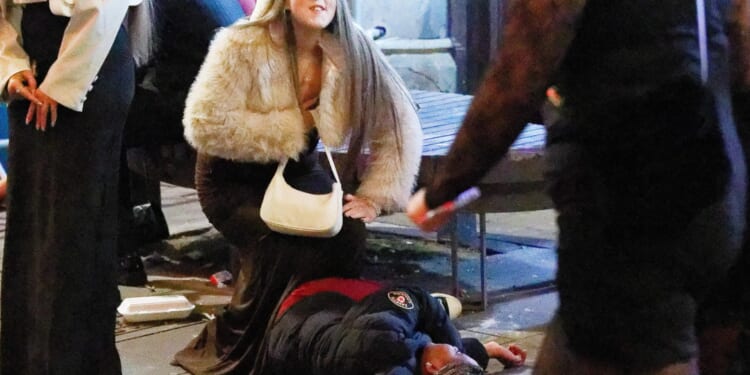 Town goes wild celebrating 'Xmas for alcoholics'