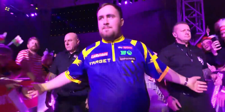 Luke Littler's darts walk-on subtly changed after becoming World No1 as he lives up to top dog status with crushing win