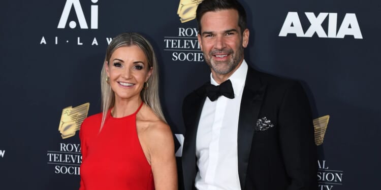Helen Skelton stuns in glam red dress beside Morning Live co-star Gethin Jones after 'romance ultimatum'