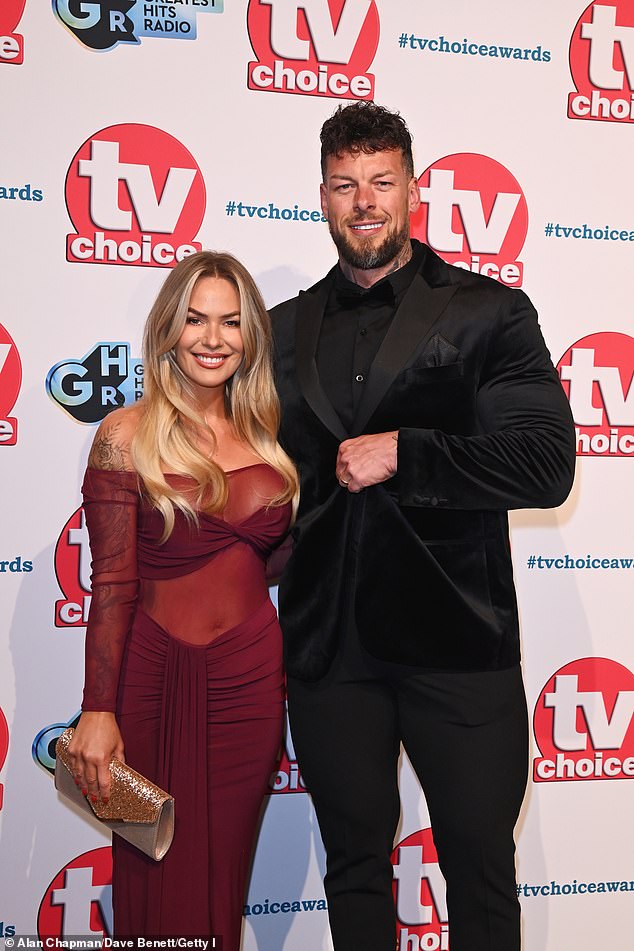 Earlier this year, Jamie cosied up to his wife Katie as they made their red carpet debut at the TV Choice Awards at the London Hilton Hotel on Park Lane (pictured in February)