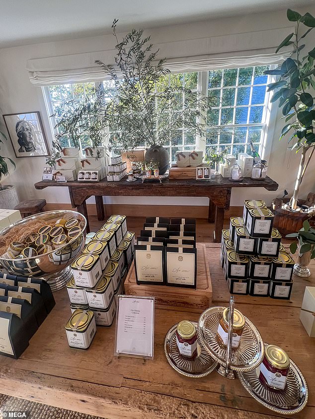 The Duchess of Sussex's collection of sparkling wine, jams, flower sprinkles and mulled wine kits on sale