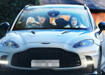 Jack Grealish takes beloved cockapoo for a spin in his new £260k Aston Martin as they visit farm shop