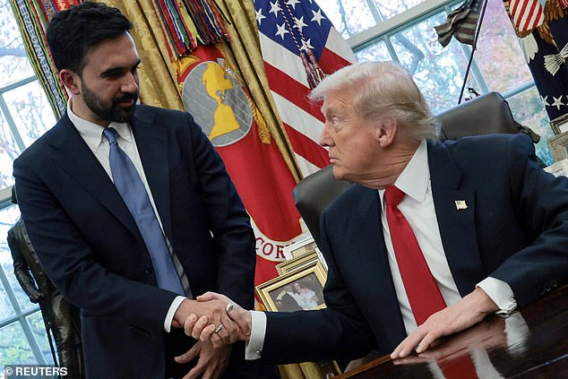 One GOP operative believes Trump's cordial exchange serves to accelerate tensions among Democrats