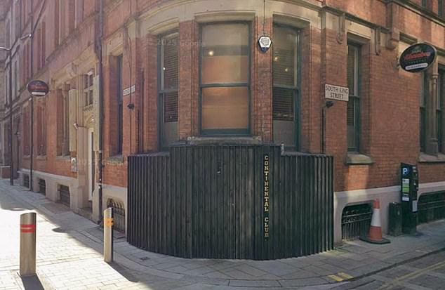 Some praised Manchester's Continental Club (pictured) for attracting such big-spending revellers - but others were horrified at blowing so much on a night out when people were sleeping rough nearby