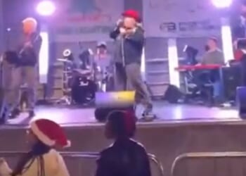 Chilling moment gunshots ring out at Christmas tree lighting as 3 people left fighting for their life in North Carolina