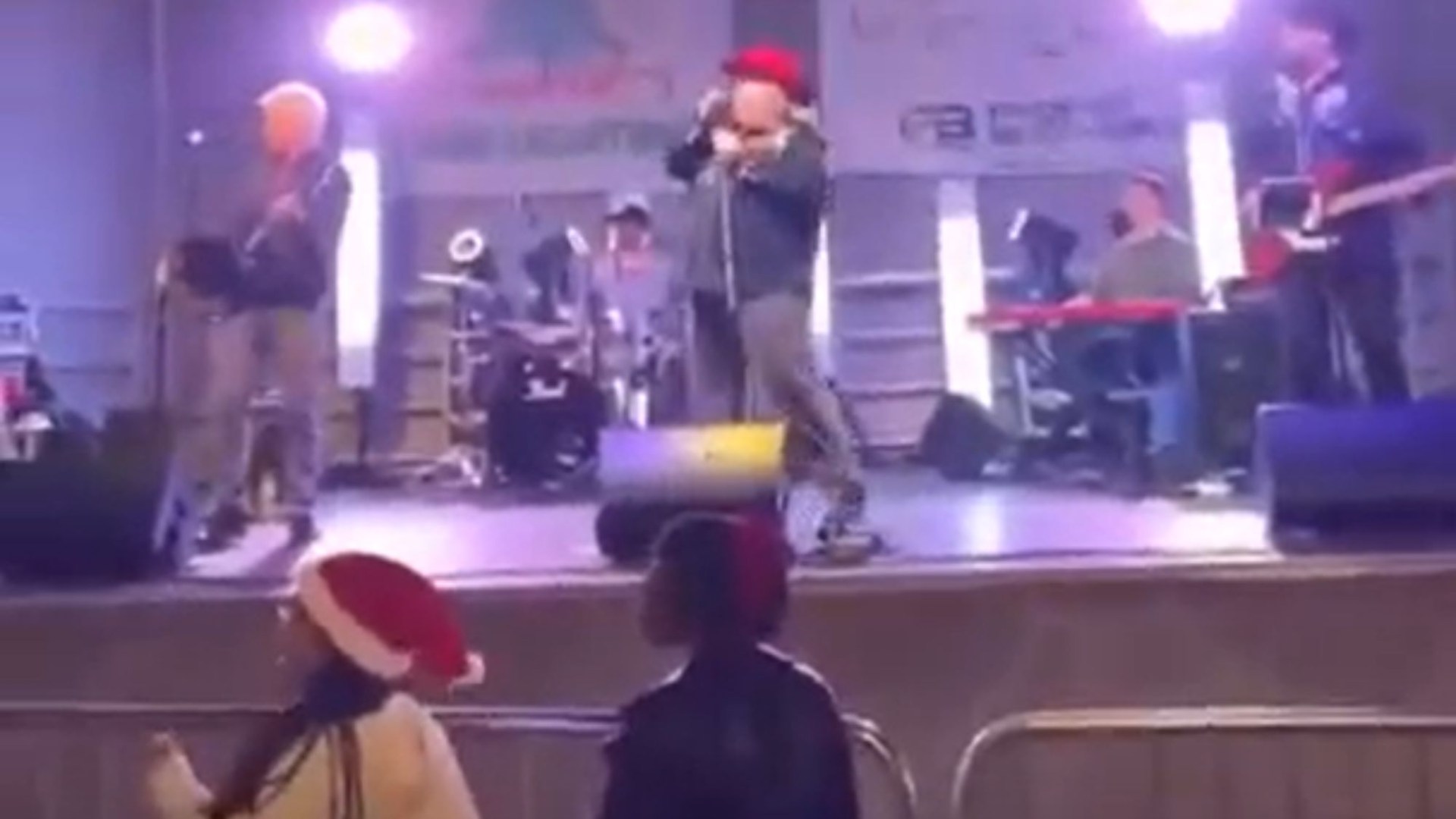 Chilling moment gunshots ring out at Christmas tree lighting as 3 people left fighting for their life in North Carolina