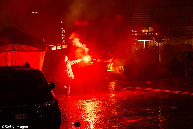 The basketball match went ahead on Friday night despite sparking controversy in Italy