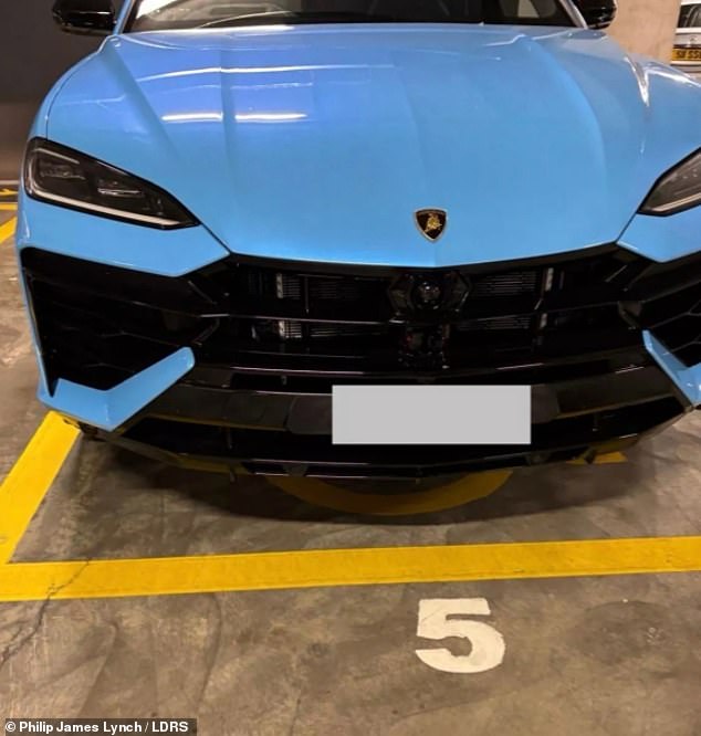 The car is worth £208,000. If a general member of the public was caught parking in a disabled bay without a badge, they could face a fixed penalty notice of £160