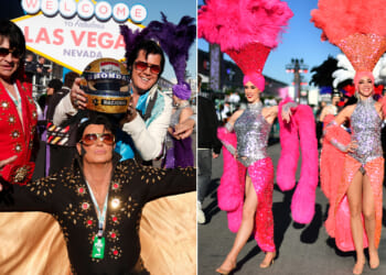 Inside the madness of the Las Vegas Grand Prix where fans get dunked in Doritos and Elvis conducts weddings in paddock