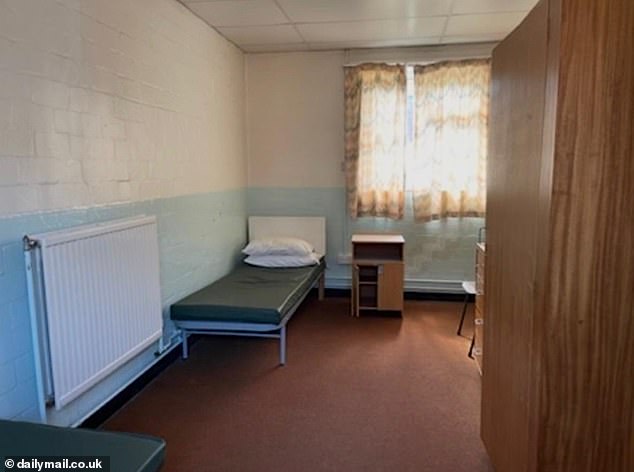 Crowborough Training Camp: Inside one the rooms set to be occupied by asylum seekers. Pictured: October 2025