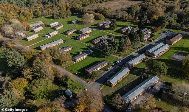 Crowborough Training Camp: Located on the outskirts of the East Sussex town, it was previously used to accommodate Afghan families. Pictured: October 2025