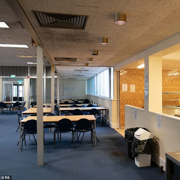 MDP Wethersfield: The dining room and canteen before the asylum seekers moved in