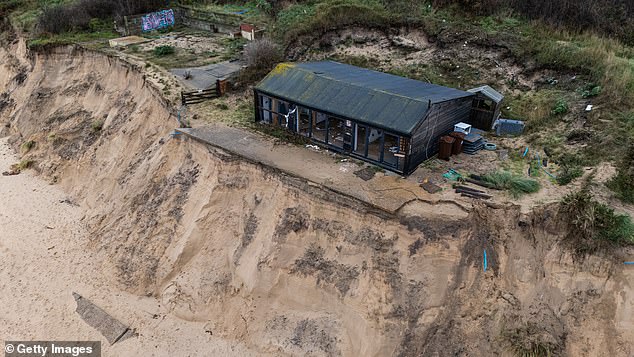 The North Norfolk coastline is littered with dead houses which could well be the fate of Martin's