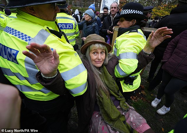 The demonstration follows a major operation earlier this week in which a further 120 people were charged for supporting the banned organisation, bringing the total number of suspects to 254