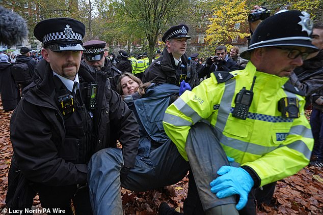 The group behind the demonstration has vowed nationwide civil disobedience following Home Secretary Shabana Mahmood's announcement that police will be given stronger powers to curb protests by taking into account the 'cumulative impact' of repeated disruption