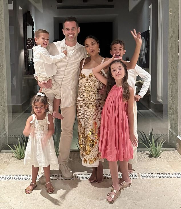 The couple settled down and now have four children together - the family then moved to the US